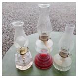 (3) oil lamps