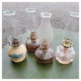 (4) oil lamps