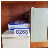 Cash box, knife set and waf-l-ette set