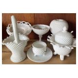 (10) milk glass candy dishes