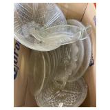 Glass bowls, plates, more