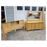 Koehler twin bed frame & dresser