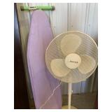 Ironing board and Honeywell fan