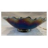 Carnival glass bowl