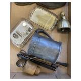 Bookends, cup, paperweight