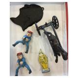 Cast iron figurines, silhouette, horse