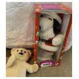 Snoopy Santa animated and puppet
