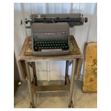 Royal type writer and stand