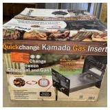 Kamado gas insert