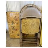 Durham card table (4) chairs