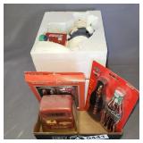 Coca-Cola musical/animated figurine, clock