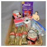 Coca-Cola tin, nightlight, dancing can, bank, more