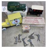 Vintage metal toys and more