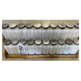 Vintage spice rack and containers