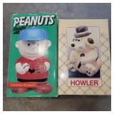 (2) Cookie jars - Peanuts & Pound Puppies
