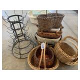 Baskets and rack