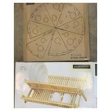 Pizza stone and drying rack
