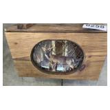 Small wooden storage crate