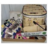 Sewing items and sewing box