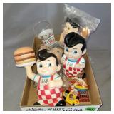 Big Boy banks, glass, toys and more