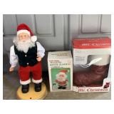 Musical Santa, boot, and walking Santa