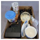 5&10 cent stamps, Polaroid,  cups and more