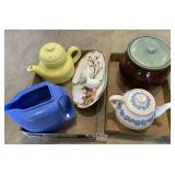 Wedgwood teapot, crock, pitcher and more
