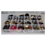 Small container of buttons