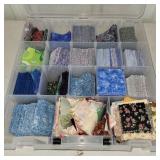 Small container of pre-cut material