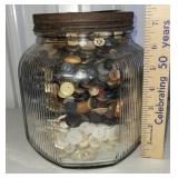 Jar of buttons