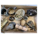 Oil cans, bell, cup, more