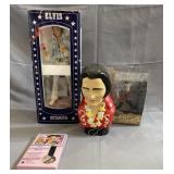 Elvis Presley decanter & memorabilia