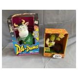 Da-dums, and Shrek toy figures