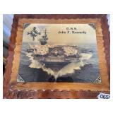 U.S.S. John f Kennedy clock picture