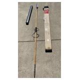 Javelin, pool crank and pool stick