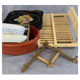Trays, bowls, rack and more