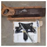 Miter saw and frame clamp