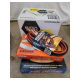 7 qts oil, booster cables, air filters