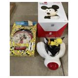 Disney and Looney Tunes cookie jar & clock
