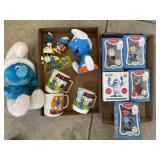 Smurfs and Rudolph collectibles