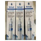 (7) Water filters, fondue set, water bottle