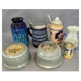 Steins, musical powder boxes and more