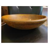 13" Wooden dough bowl