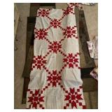 Quilt top, squares (80"x35")