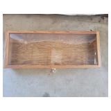 Oak gun display case