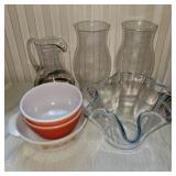 Pyrex, Fire King, pitcher and more