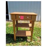 Wood table w/drawer