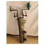 Telephone Pole section w/ insulators & brackets