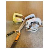 Jig saw, circular saw, shears