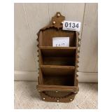 Wooden mail organizer